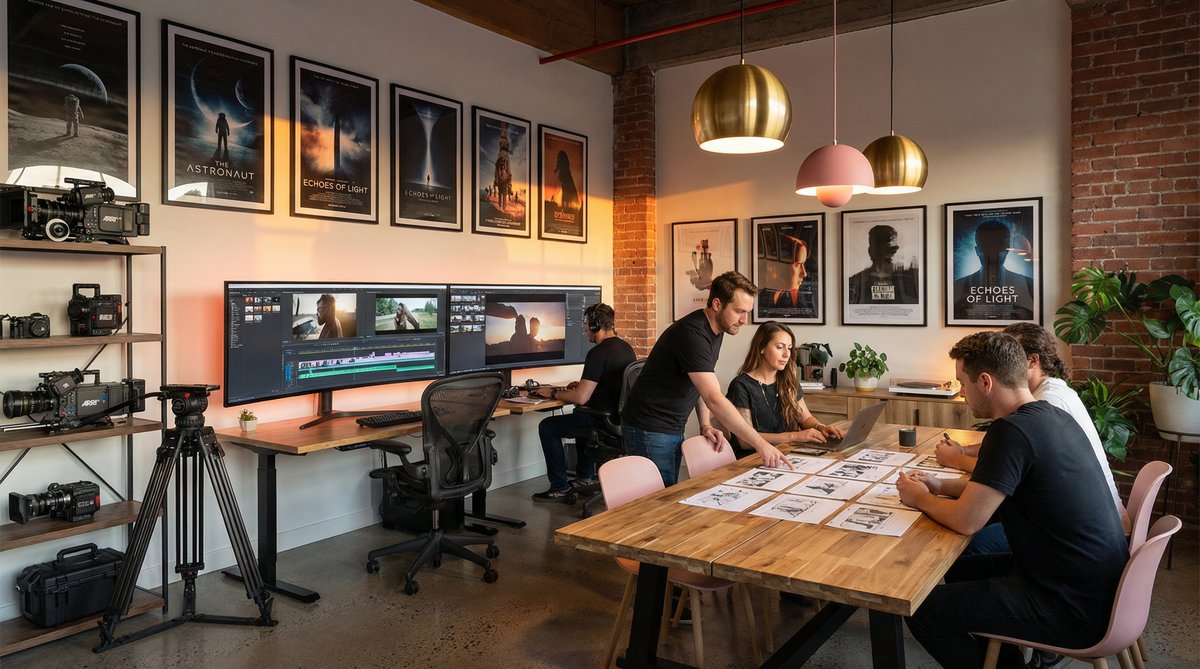 黄色仓库影视传媒公司办公环境